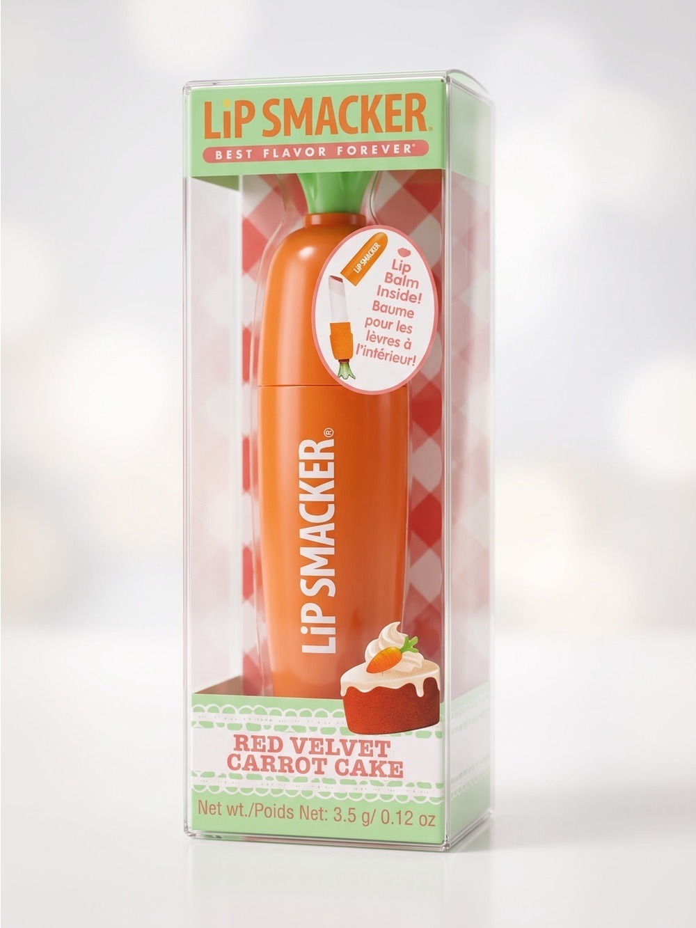 Lip Smacker Red Velvet Carrot Cake Lip Balm Limited Edition 0.12 oz New